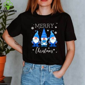 Merry Christmas Gnomes Three Blue Nordic Gnomes shirt