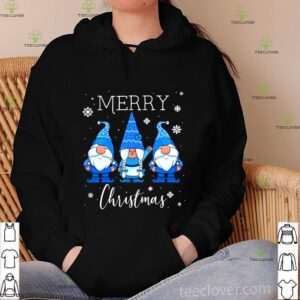 Merry Christmas Gnomes Three Blue Nordic Gnomes shirt