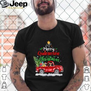 Merry Quarantine Christmas 2020 Chihuahua Ride Red shirt