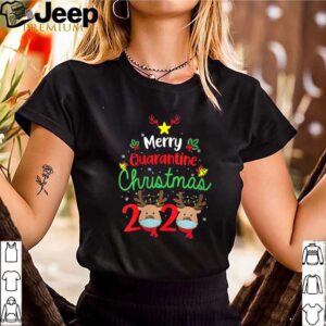 Merry Quarantine Christmas 2020 Snowman Mask Pajamas Family shirt