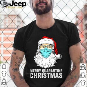 Merry Quarantine Christmas Santa Mask Funny Xmas shirt