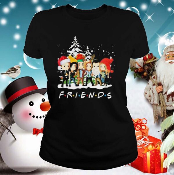 Merry christmas friends snow shirt