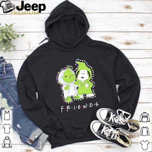 Merry christmas grinch and snoopy friends shirt