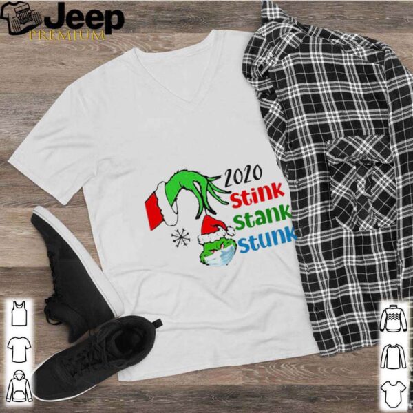 Merry christmas grinch wear mask 2020 stink stank stunk shirt