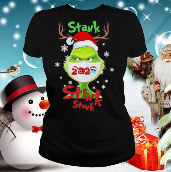 Merry christmas grinch wear mask stink stank stunk 2020