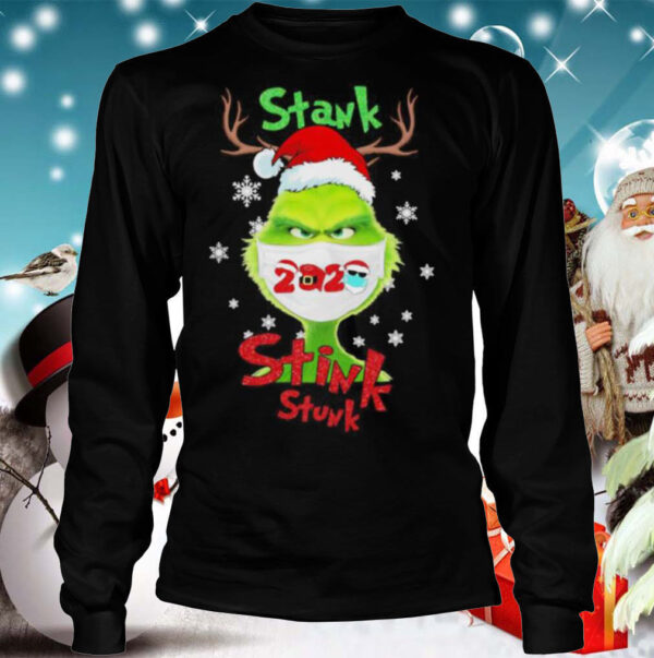 Merry christmas grinch wear mask stink stank stunk 2020