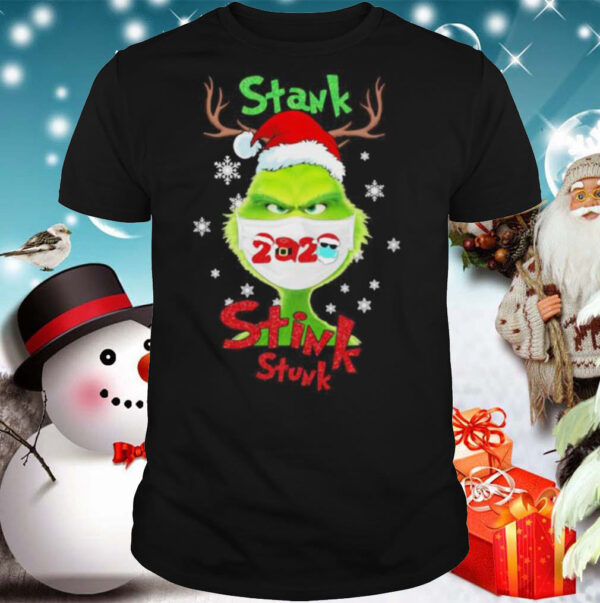 Merry christmas grinch wear mask stink stank stunk 2020