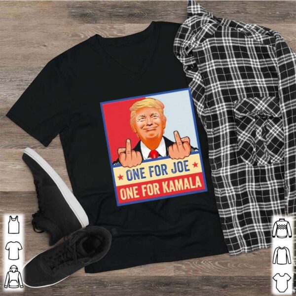 Middle Finger Fuck Biden Fuck Kamala Harris Pro Trump President Print On Back