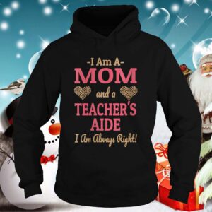 Mom Teachers Aide Leopard Print Hearts