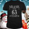 Mr. mrs. For 63 years 63th wedding anniversary matching shirt