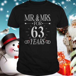 Mr. mrs. For 63 years 63th wedding anniversary matching shirt