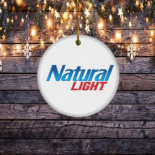 Natural Light Christmas Circle Ornament