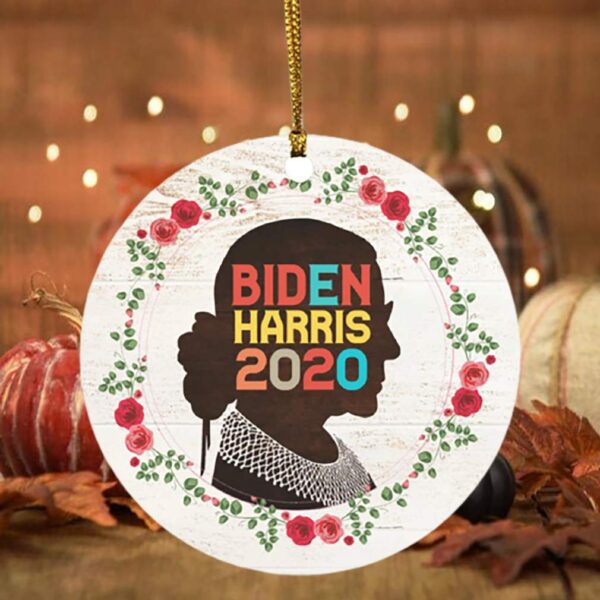 Notorious RBG Biden Harris Ruth Kamala AKA 2020 Election Sorority Gift Ruth Bader Ginsburg Circle Ornament