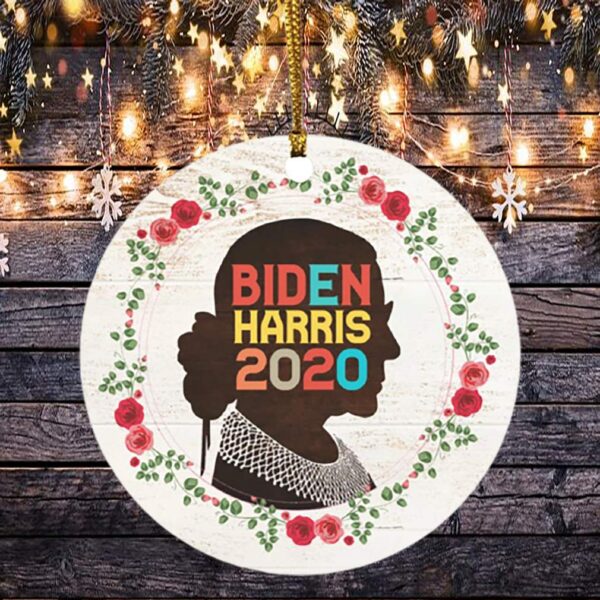 Notorious RBG Biden Harris Ruth Kamala AKA 2020 Election Sorority Gift Ruth Bader Ginsburg Circle Ornament