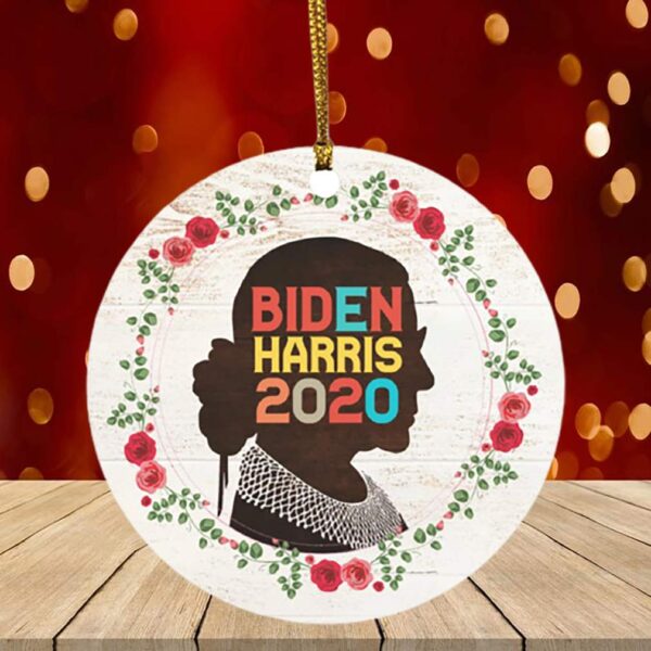 Notorious RBG Biden Harris Ruth Kamala AKA 2020 Election Sorority Gift Ruth Bader Ginsburg Circle Ornament