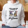 Official Snoopy And Woodstock Life Is Better Listening To Eric Clapton Shirt