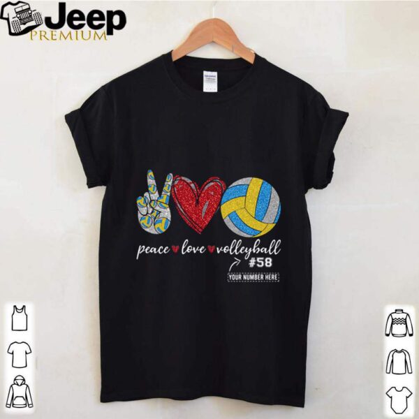 Peace Love Volleyball 58 hoodie, sweater, longsleeve, shirt v-neck, t-shirt