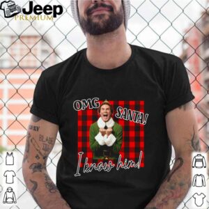 Plaid Buddy The Elf OMG Santa I Know Him shirt