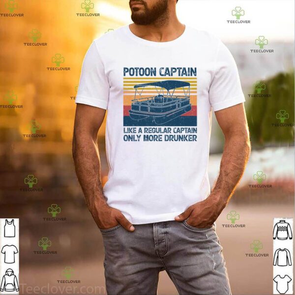 Pontoon Captain Like A Regular Captain Boat hoodie, sweater, longsleeve, shirt v-neck, t-shirt