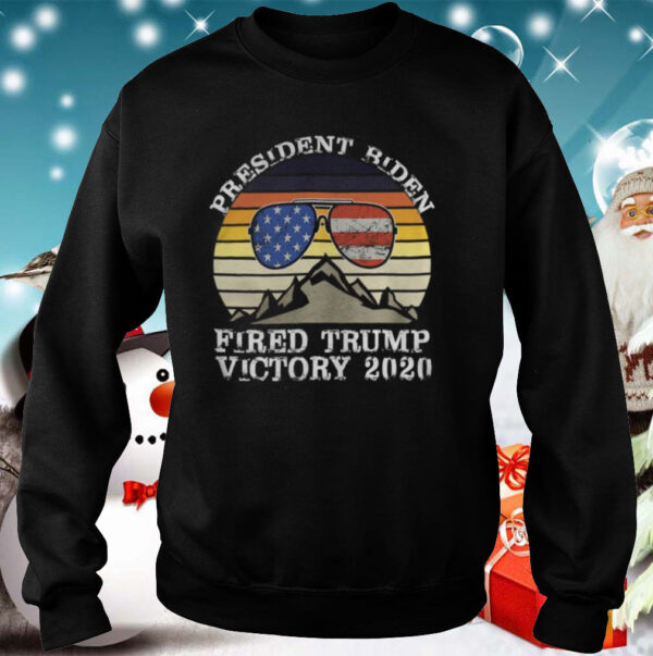 President Biden Fired Trump Victory 2020 American Sunglasses Flag Vintage shirt