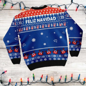 Puerto Rico coqui Feliz Navidad Ugly Sweater Merry Christmas Puerto Rican