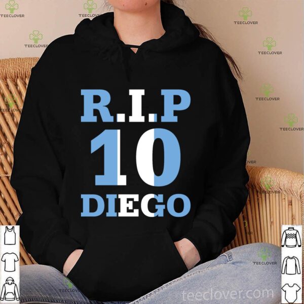 RIP with Rosary and holy Mary - Diego Maradona 10 T-hoodie, sweater, longsleeve, shirt v-neck, t-shirt