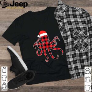 Red Plaid Octopus Pajama Family Buffalo Christmas Gifts T