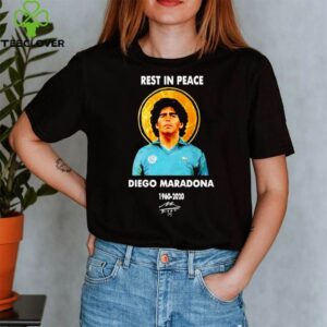 Rest in peace Diego Maradona 1960 2020 signature shirt