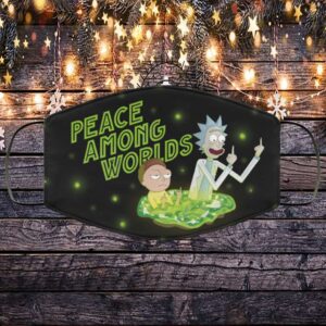 Rick And Morty Peace Among Worlds Middle Finger Face Mask