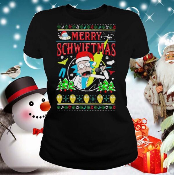 Rick Sanchez Santa Merry Schwiftmas Ugly Christmas shirt