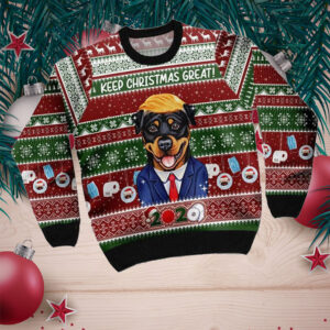Rottweiler Keep Christmas Great 2020 Ugly Sweater For Pet Lovers On Christmas Day