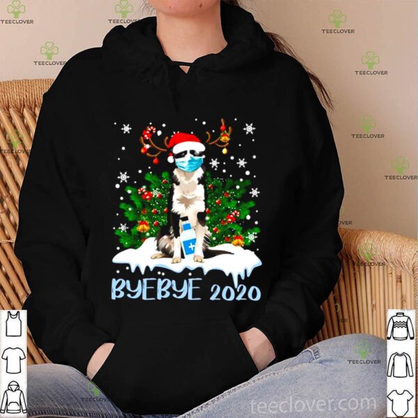 Santa Bernese Mountain Dog Face Mask Bye Bye 2020 Merry Christmas hoodie, sweater, longsleeve, shirt v-neck, t-shirt