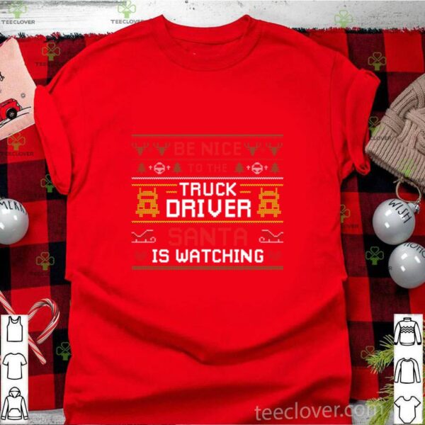Santa Christmas Ugly Design For The Truck Drivers Ugly Sweater hoodie, sweater, longsleeve, shirt v-neck, t-shirt