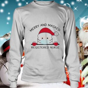 Santa Claus Face Mask Merry And Masked Registered Nurse Christmas