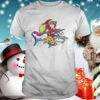 Santa Claus Riding A Unicorn And A Shark Christmas Gift