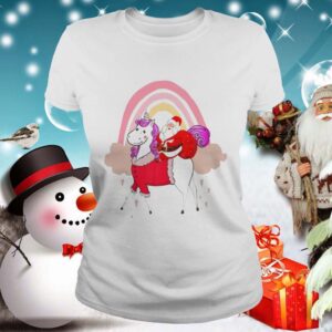 Santa Claus Riding A Unicorn Christmas shirt