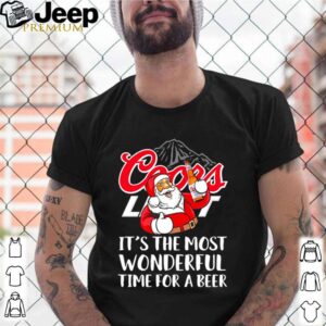 Santa Coors Light its the most wonderful time for a beer shirt