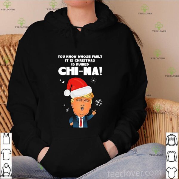 Santa Donald Trump you know whose fault it is Christmas is ruined China sweater
