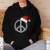 Santa Hat Peace Merry Christmas Sweathoodie, sweater, longsleeve, shirt v-neck, t-shirt