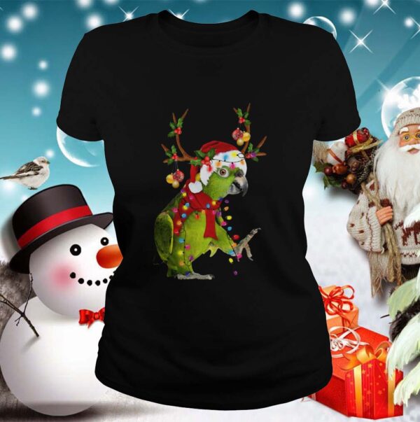 Santa Parrot Light Christmas shirt