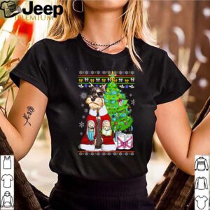 Santa Schnauzer Christmas tree shirt