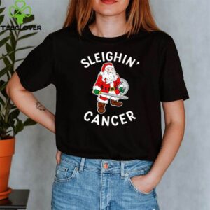 Santa Sleighin’ cancer hoodie, sweater, longsleeve, shirt v-neck, t-shirt