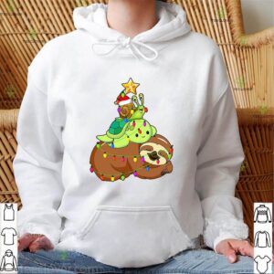 Santa Snail Turtle Sloth Christmas sweater