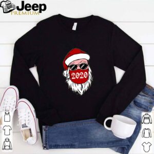 Santa With Face Mask Christmas 2020 Family Pajamas Xmas