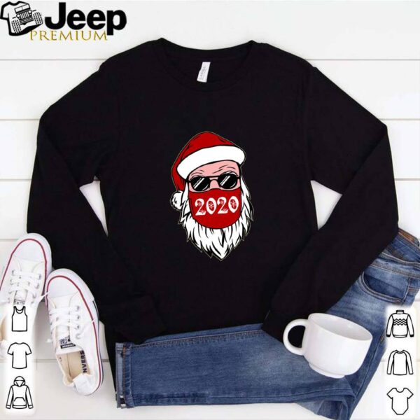 Santa With Face Mask Christmas 2020 Family Pajamas Xmas hoodie, sweater, longsleeve, shirt v-neck, t-shirt