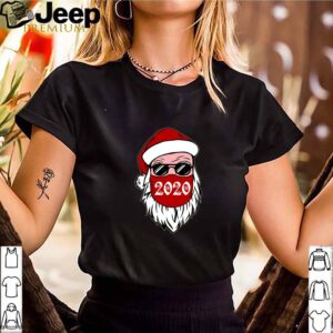 Santa With Face Mask Christmas 2020 Family Pajamas Xmas