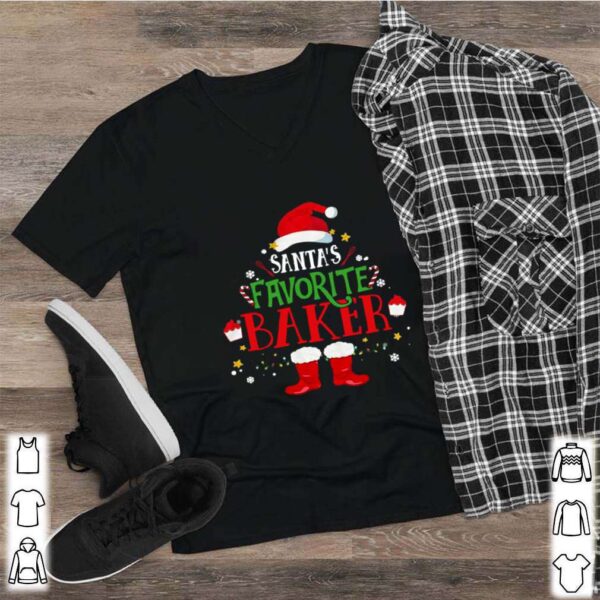 Santa’s Favorite Baker Merry Christmas hoodie, sweater, longsleeve, shirt v-neck, t-shirt