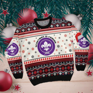 Scoutmas Is Coming Ugly Sweater For Scouts On National Ugly Sweater Day And Christmas Time