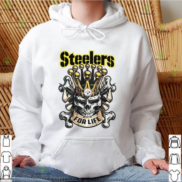 Skull Pittsburgh Steelers For Life Shirt