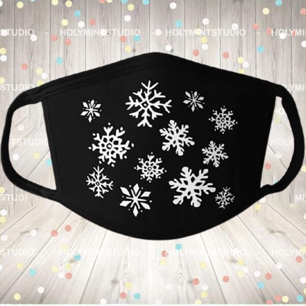Snowflake Face Mask Christmas Mask Holiday Mask Winter Face Mask Covid Christmas Pandemic Gift Face Winter Face Mask Christmas Face Mask
